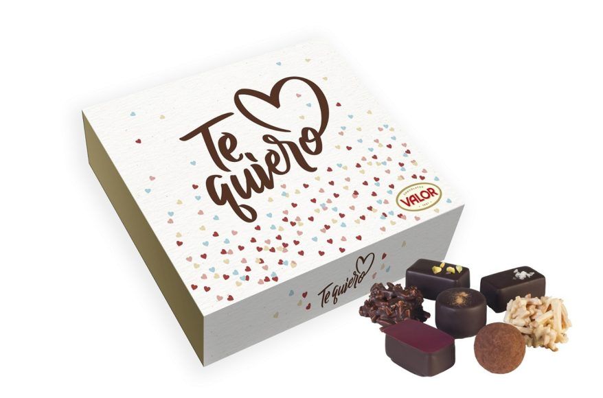 La caja Te Quiero, de Chocolates Valor