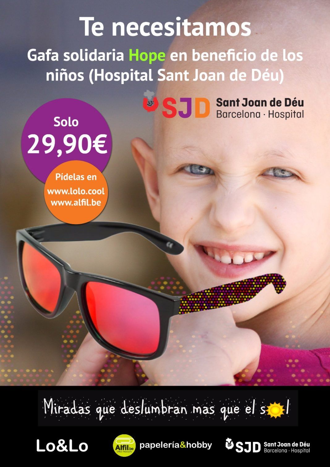 Campaña solidaria de Alfil Be junto con el hospital de Sant Joan de Déu.